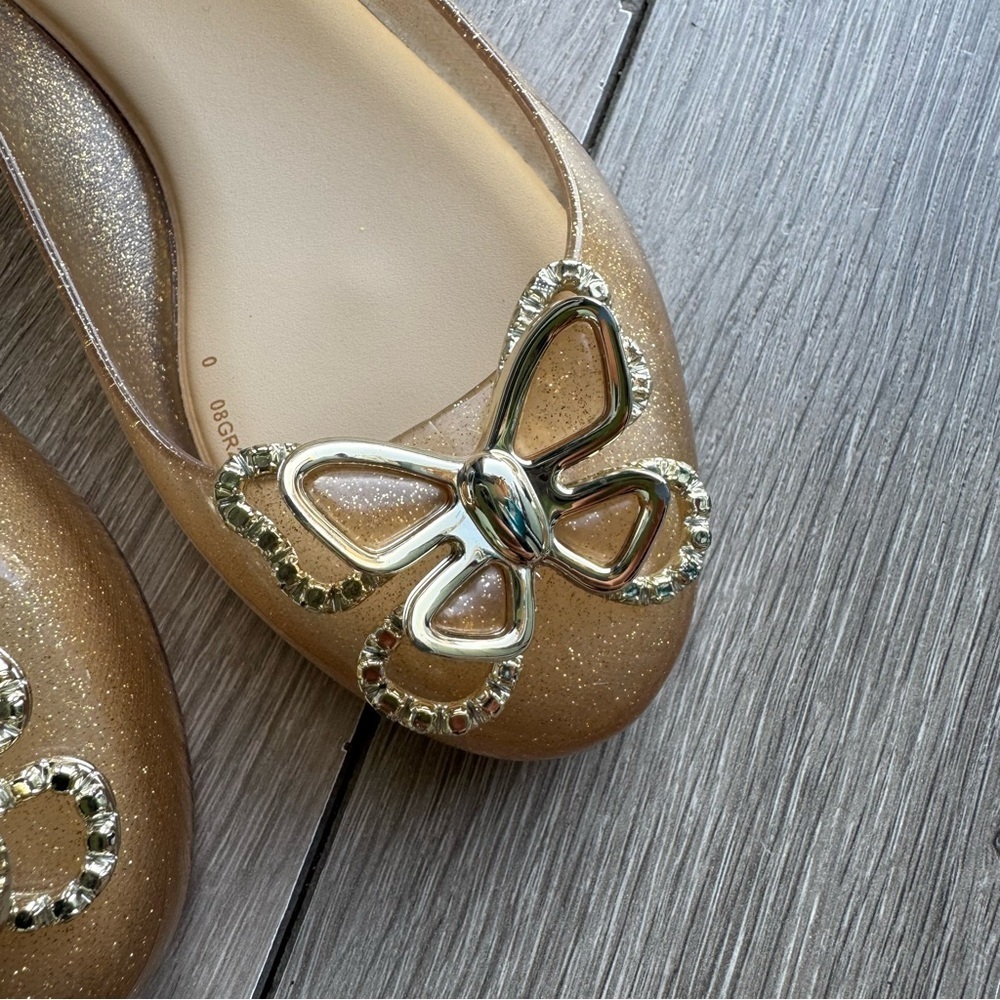 Mini Melissa Sweet Love Butterfly Ballerina Flats | Size:1 | Excellent Condition - Picture 3 of 7